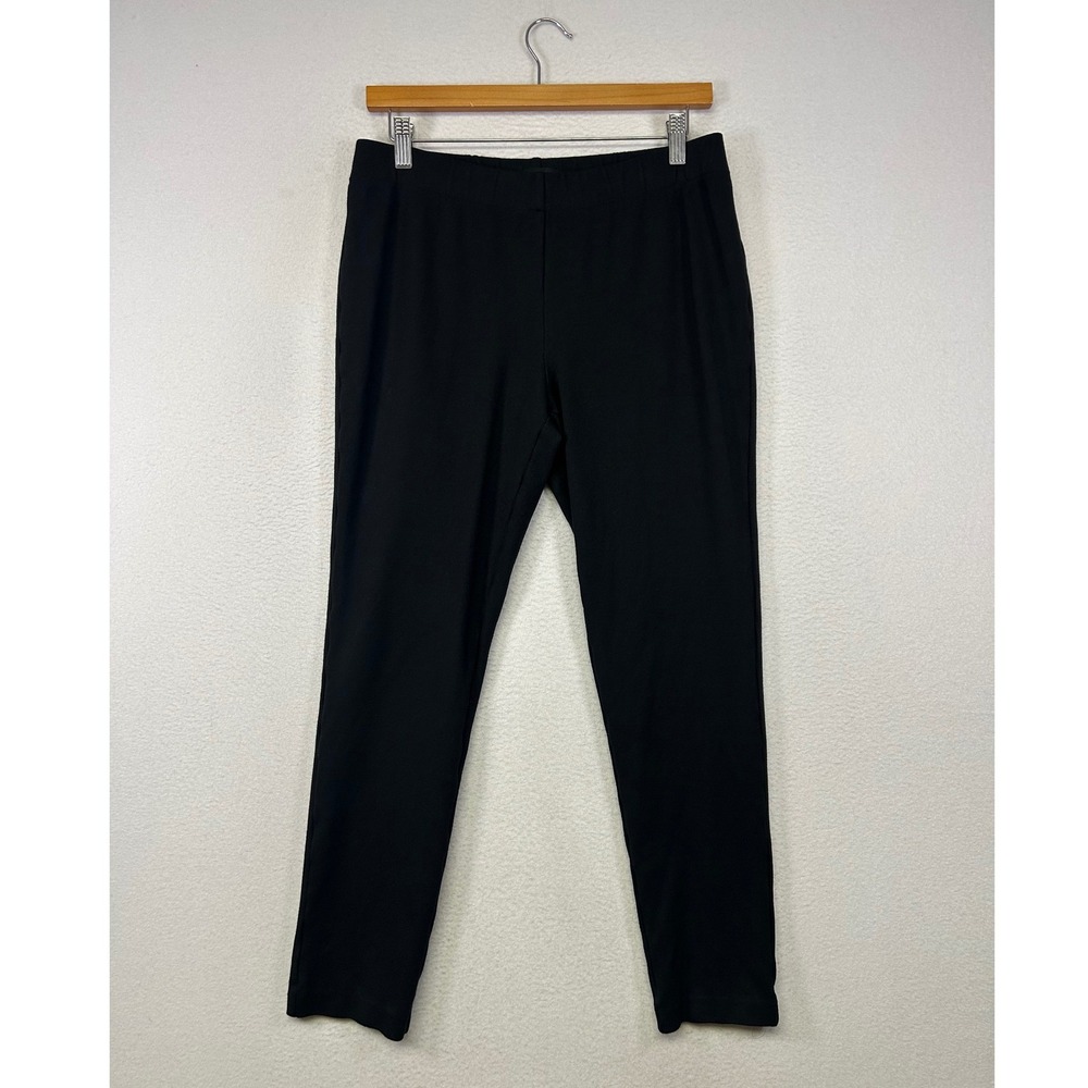 Business Casual Talbots Women Medium Black Ponte Knit Slim Leg Pull On Pants